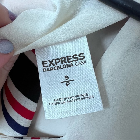 NWT Express red white and blue striped keyhole tank size small - Picture 3 of 8